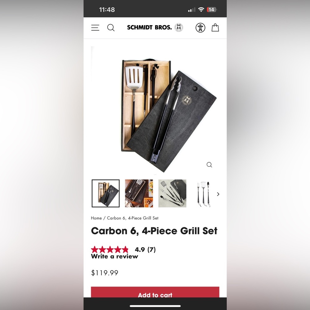 Schmidt Brothers Barbecue 4 piece set